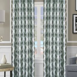 Romee Green Polyester Ethnic Curtains and Sheers-44