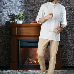 U S Polo Assn Men Khaki Slim Fit Trousers-image-70