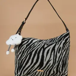 Ginger by Lifestyle Black Printed Shoulder Handbag-image-43