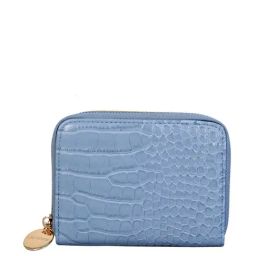Lino Perros Core Blue Textured  Zip Around Wallet for Women-13