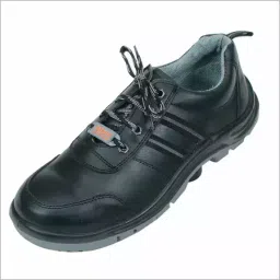 Jaypee Steel Toe Safety Shoes Low Ankle PU black Size UK 10, Linear-image-4