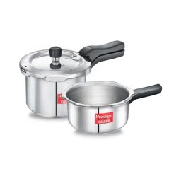 Prestige Svachh Silver Pressure Cookers with Common Lid (3 L & 2 L) - Set of 2-image-72