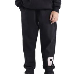 Rare Ones Boys Black Graphic Printed Regular Fit Track Pants-image-2