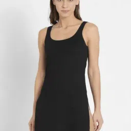 Jockey Black Regular Fit Long Camisole-picture-4