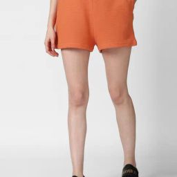 Forever 21 Orange Regular Fit Shorts-image-5