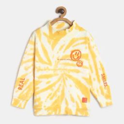 Tales & Stories Kids Yellow & White Printed Full Sleeves Sweatshirt-picture-32