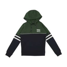 Pepe Jeans Kids Green Color Block Full Sleeves Sweatshirt-image-89