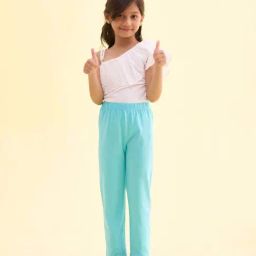 Go Colors! Kids Baby Mint Cotton Slim Fit Leggings-image-5