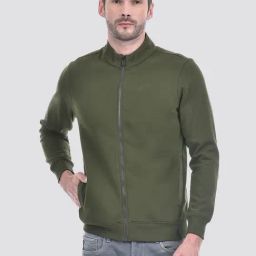 Numero Uno Olive Regular Fit Sweatshirt-image-9