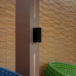 FOS LIGHTING Grey Aluminium Outdoor Bulkhead Led Wall Light-image-50