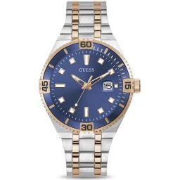 GUESS PREMIER Men Round Silver & Rose Gold Dial Analog Watch - GW0330G3-picture-40