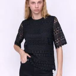 Cover Story Black Lace Top-image-7