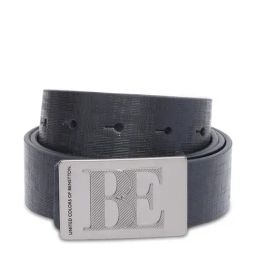 United Colors of Benetton Black Leather Textured Reversible Belt-picture-10