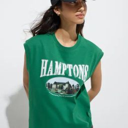 Nuon by Westside Jade Green Cityscape-Inspired Cotton T-Shirt-image-61