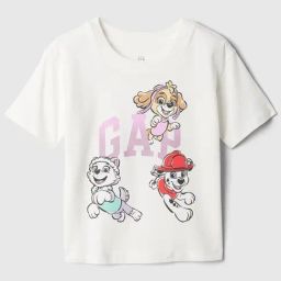 GAP Girls White Graphic T-Shirt-image-36