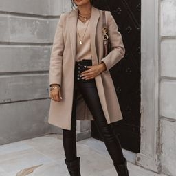 StyleCast Women Solid Longline Open Front Jacket-image-99