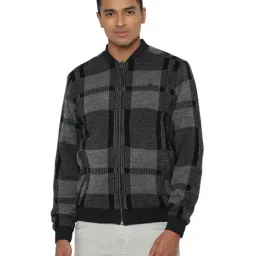 Allen Solly Grey Regular Fit Self Pattern Reversible Jacket image 2