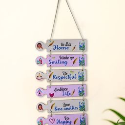 INTERNATIONAL GIFT Purple & White Textured Wooden Inspirational Quote Wall Hangings-picture-6