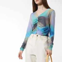 Only Blue Printed Top-image-40