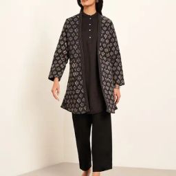 Rangmanch By Pantaloons Black Regular Fit Printed Jacket-picture-18