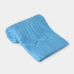 MiArcus Blue Nylon Blend 60 TC Solid Cooling Blanket For Kids-image-46