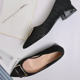 Ronnie Grey Women's Black Casual Pumps-image-97