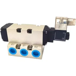 TECHNO Single Solenoid Valve 5/2 Way SMC Type 110 VAC 12.7 mm (1/2 inch) Size, FG2541-15L-32