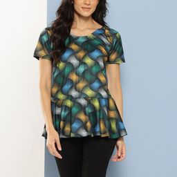 Aarika Abstract Printed Swim Suit With Goggle-61