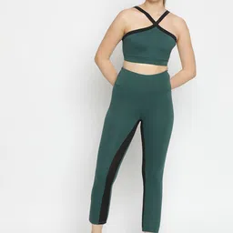 Wearjukebox Top With High Rise Ankle-Length Leggings Co-Ords-38