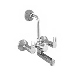 Parryware Pluto Wall Mounted Twin Side Lever 2 Way Wall Mixer Chrome, G3816A1-4