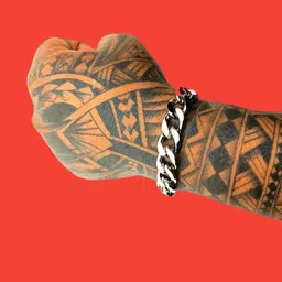 Dynamic Retail Global Men's Silver-Plated Link Bracelet-image-80