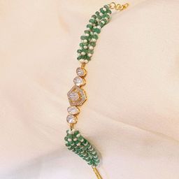 Tyaani Jewellery by Karan Johar Varshi Polki And Diamond Loose Bracelet-image-11