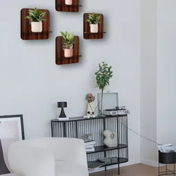 OLIVE TREE 4 Pieces Planter Stand Wall Shelves-image-94