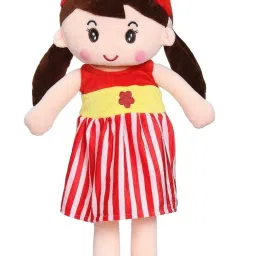 tuffed Doll for Baby Girls (Multi-Color) Helps to Learn Play Safe Toy for Kids - 25 cm-8