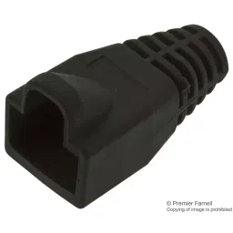 STEWART CONNECTOR STRAIN RELIEF BOOT, PLASTIC, BLACK, 450-011 (Pack of 10)-48