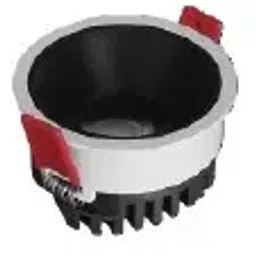 Noble Electricals 12 W White + Black LED Low Depth Wallwasher Downlight Warm White NE-DL-LOW DP-12-44