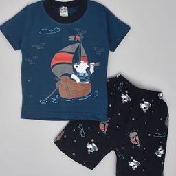 BAESD Boys Printed T-shirt with Shorts-14