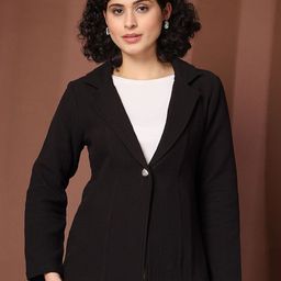plusS Cotton Single-Breasted Blazers-image-64