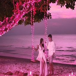 KAVYARA Pink Rice Shape String Light image 5