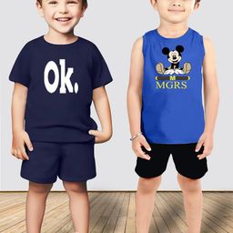 MGRS Boys Pure Cotton Printed T-shirt & Shorts-picture-27