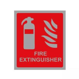OISPL 10x12 inch Red and Grey ABS Fire Extingusher Signage Board, OIS-FS-028-picture-25