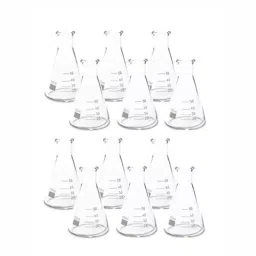 RANDHAWA GLOBAL Borosilicate Glass Graduated Conical Flask 50 ml for Labs, RG-98035 (Pack of 12)-6