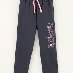 Doreme Full Length Lounge Pant Text Print - Grey-image-61