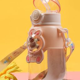 Luvlittle Round Straw Sipper with Carrying Strap Pink -650 ml-picture-10
