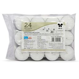 Iris Homefragrances  Unscented Tealights 9 gm  each - Pack of 24-15