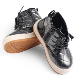 Babyoye Zip Closure Winter Boots - Black-image-89