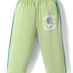 Tango Single Jersey Knit Full Length Track Pants with Dino Print - Light Green-image-11