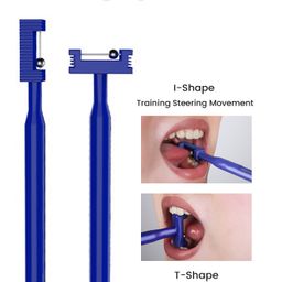 Safe-O-Kid Tongue Tip Exerciser Talk Tools, Speech Therapy Tools Set of 2 - Blue image 4