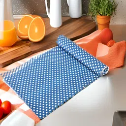 Aura Blue Set of 1 Water Resistant Shelf Liner Organisers-22