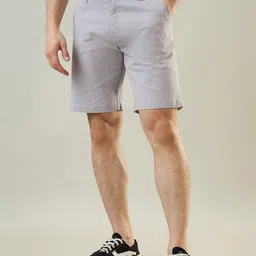 TIM PARIS Men Mid-Rise Regular Fit Chino Shorts-picture-43